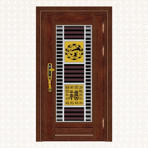 643-5实木锯齿红橡板单门